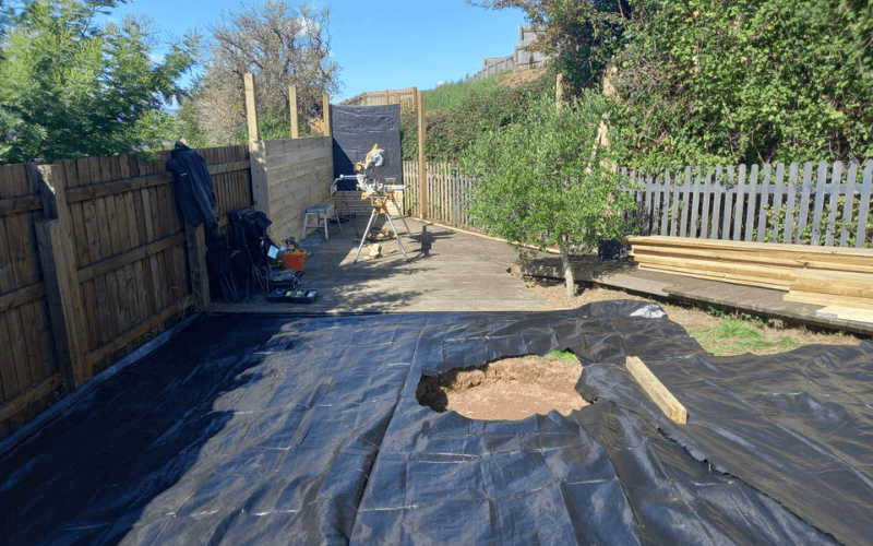 Awkward Garden Space - the beginning of the transformation