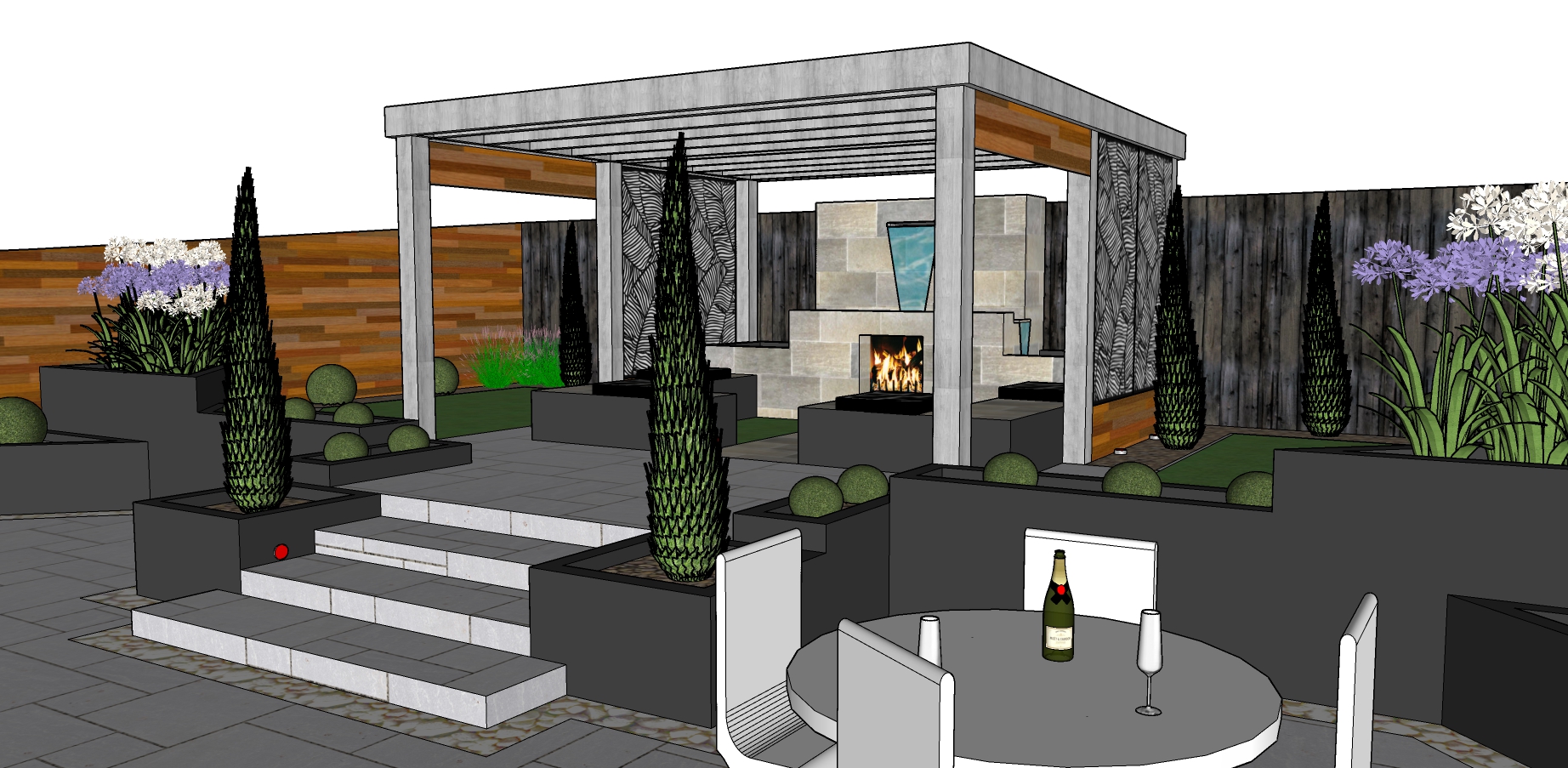 a garden design in Newton Abbot