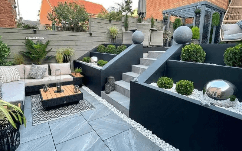 Stunning low maintenance garden design in Newton Abbot