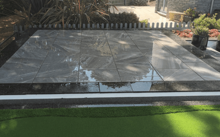 Garden paving in Devon