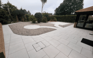 garden paving designed and laid in Devon