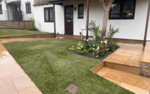 newly designed front garden